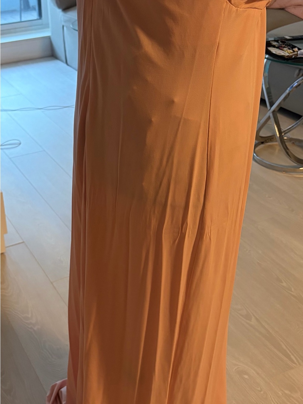 Mango Strapless Pink Ruched Maxi Dress - Picture 2 of 7